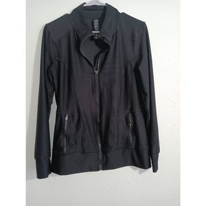 RBX Size Medium Women's Black Full Zip Athleisure Sweater